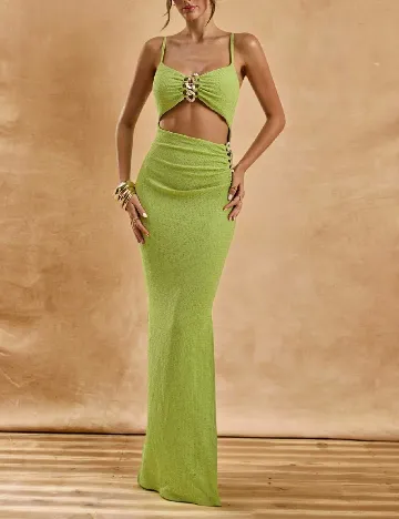 Rochie lunga SHEIN, verde
