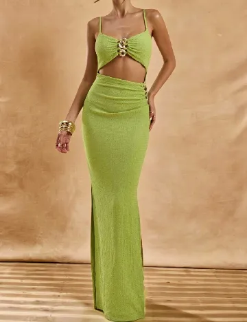 Rochie lunga SHEIN, verde