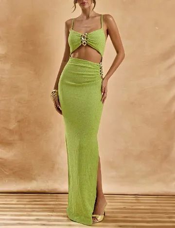 Rochie lunga SHEIN, verde