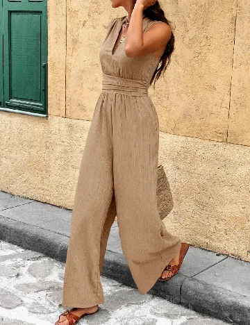 Salopeta SHEIN, maro deschis