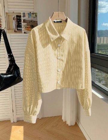 Camasa Oversize SHEIN, galben