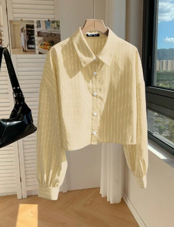 Camasa Oversize SHEIN, galben