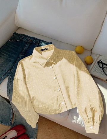 Camasa Oversize SHEIN, galben