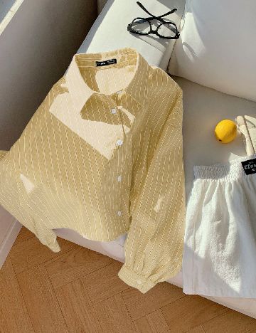 Camasa Oversize SHEIN, galben