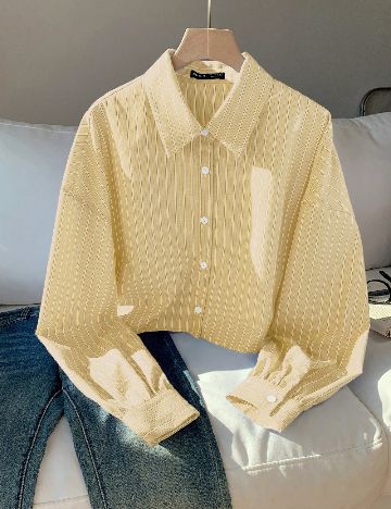 Camasa Oversize SHEIN, galben