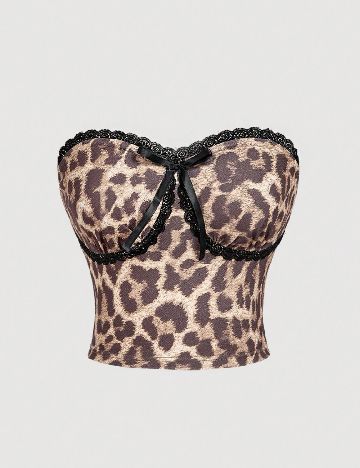 Top SHEIN, animal print