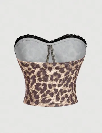 Top SHEIN, animal print