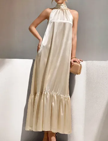 Rochie lunga SHEIN, crem