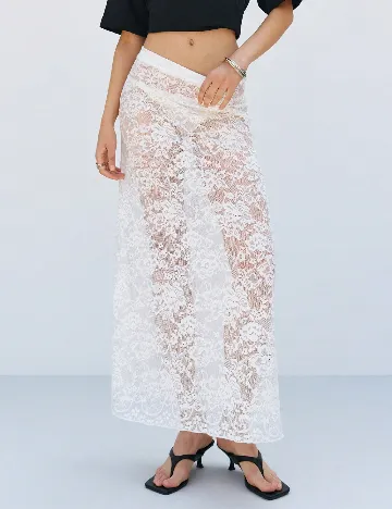 Fusta de plaja Musera, alb