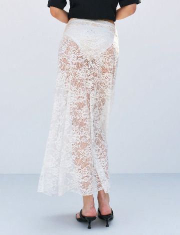 Fusta de plaja Musera, alb