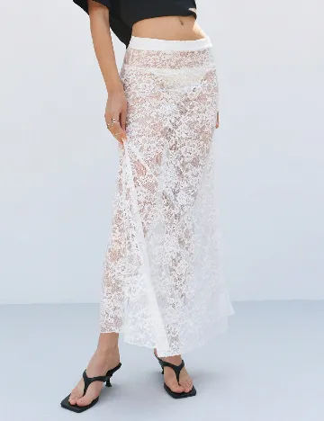 Fusta de plaja Musera, alb