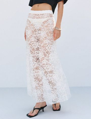 Fusta de plaja Musera, alb