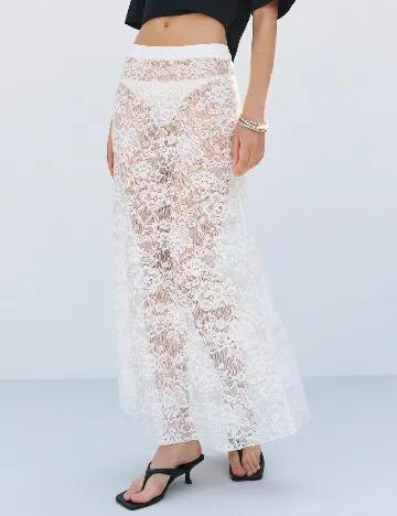 Fusta de plaja Musera, alb