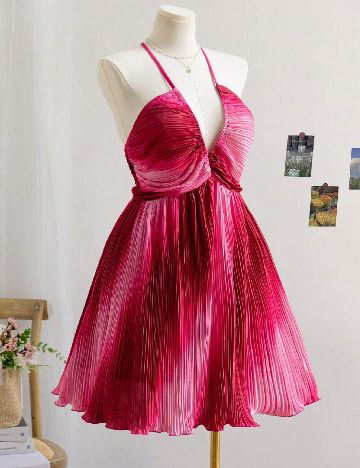 Rochie scurta SHEIN CURVE, roz