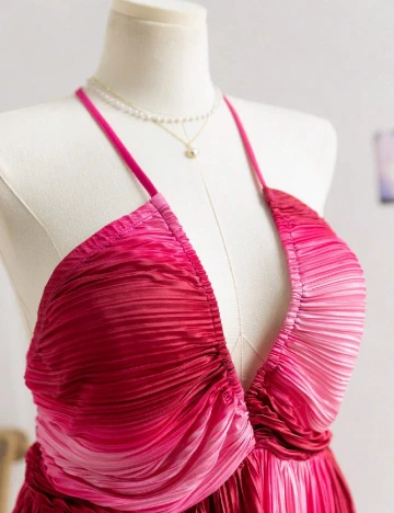 Rochie scurta SHEIN CURVE, roz