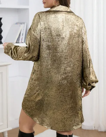 Rochie scurta SHEIN CURVE, kaki