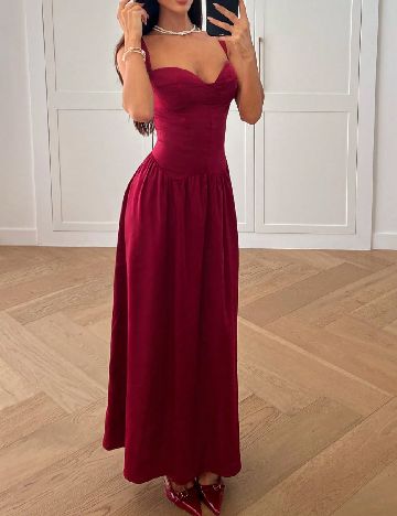 Rochie lunga SHEIN, rosu