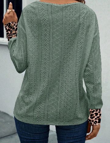 Bluza SHEIN CURVE, verde