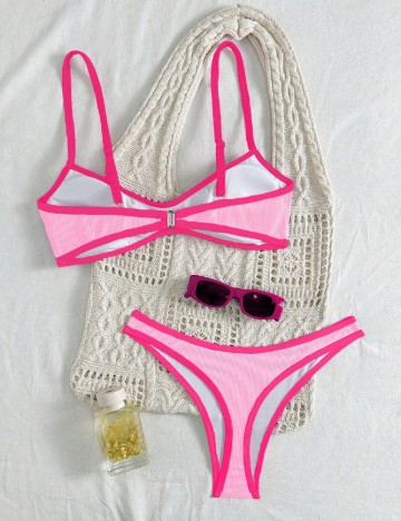 Costum de baie SHEIN, roz