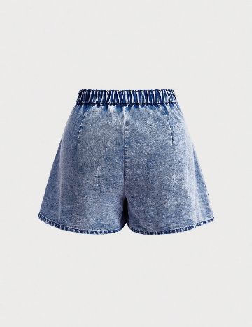 Pantaloni scurti SHEIN CURVE, albastru