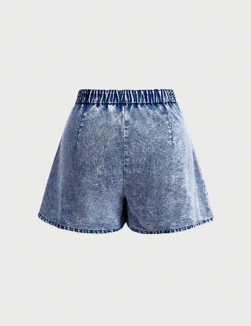 Pantaloni scurti SHEIN CURVE, albastru