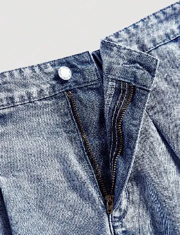 Pantaloni scurti SHEIN CURVE, albastru