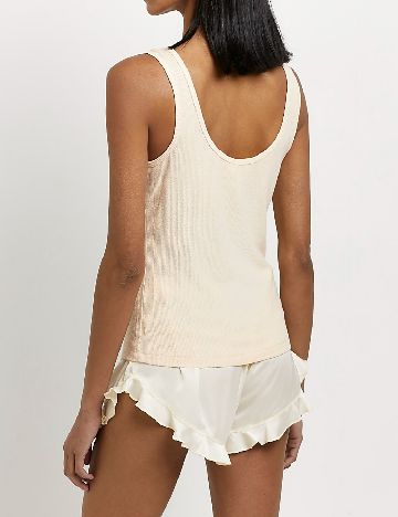 Pantaloni de pijama River Island, ecru