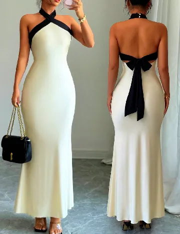 Rochie lunga SHEIN, galben deschis