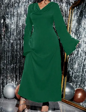 Rochie lunga SHEIN CURVE, verde