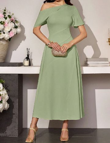 Rochie medie SHEIN, verde