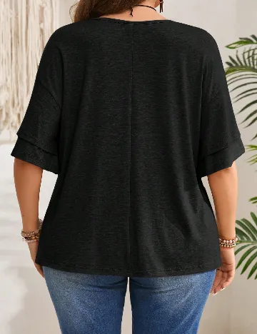 Bluza Emery Rose Curve, negru