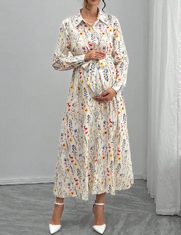 Rochie lunga SHEIN Maternity, floral print