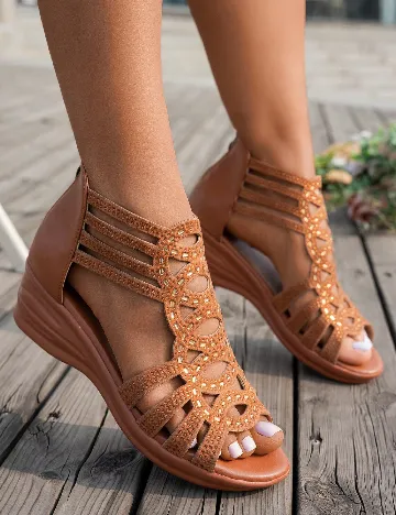Sandale SHEIN, maro
