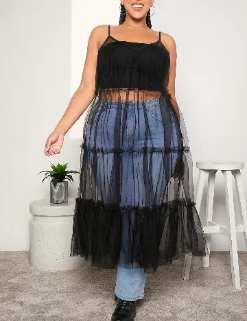 Rochie medie SHEIN CURVE, negru