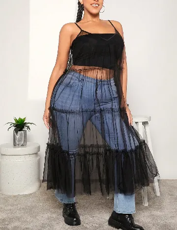 Rochie medie SHEIN CURVE, negru