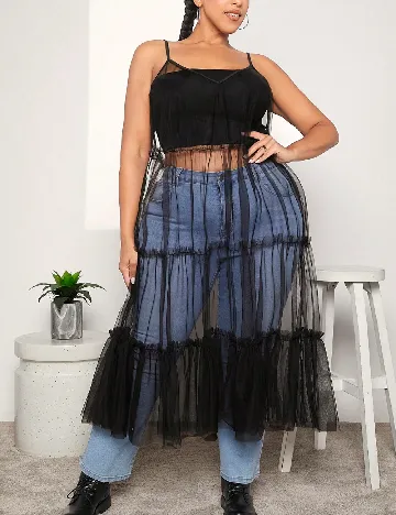 Rochie medie SHEIN CURVE, negru