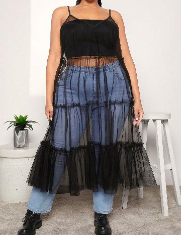 Rochie medie SHEIN CURVE, negru