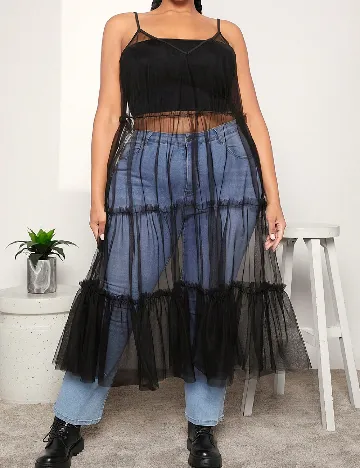 Rochie medie SHEIN CURVE, negru