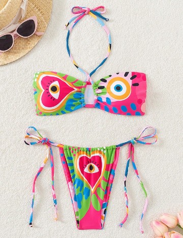 Costum de baie Musera, mix culori