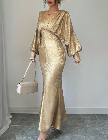 Rochie lunga SHEIN, auriu