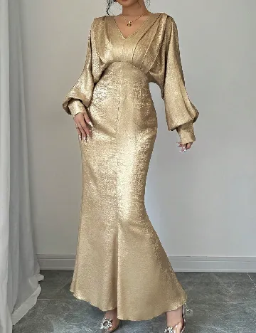 Rochie lunga SHEIN, auriu