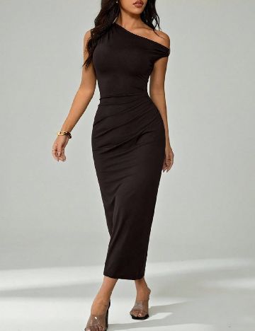 Rochie medie SHEIN, maro