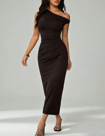 Rochie medie SHEIN, maro