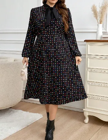 Rochie medie SHEIN CURVE, negru