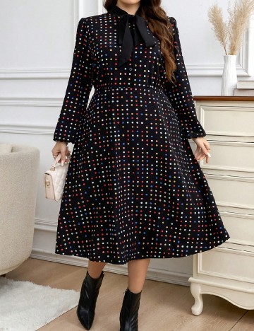 Rochie medie SHEIN CURVE, negru