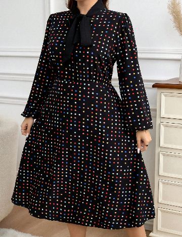 Rochie medie SHEIN CURVE, negru