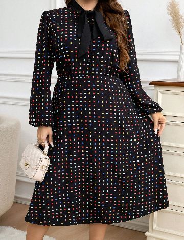 Rochie medie SHEIN CURVE, negru