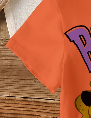 Tricou Shein Kids, portocaliu