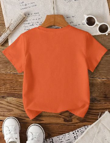 Tricou Shein Kids, portocaliu