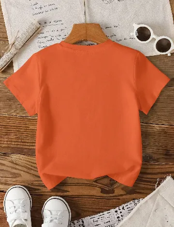 Tricou Shein Kids, portocaliu